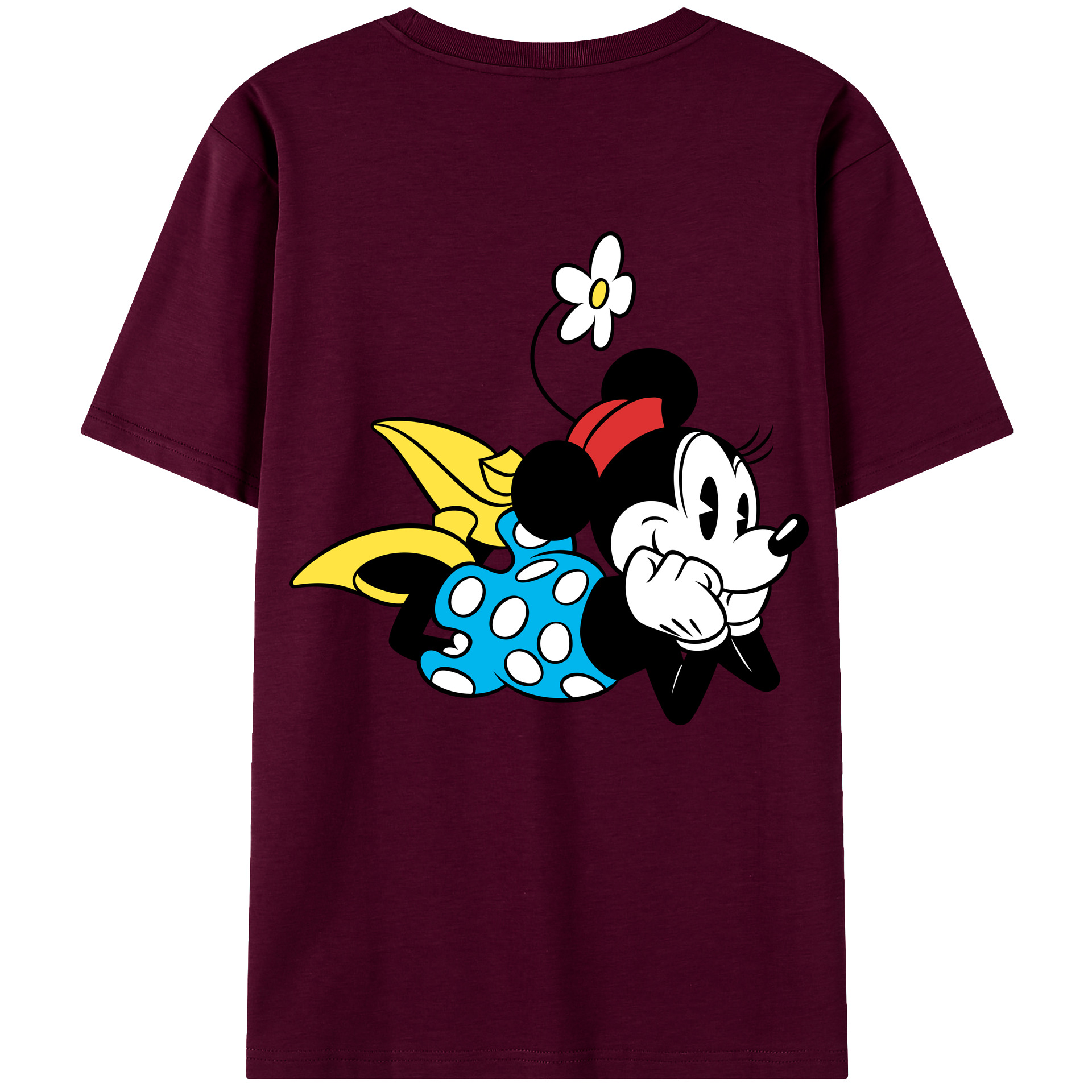 （画像用） ミッキーマウス Mickey Mouse レディース半袖Tシャツ(バックプリント)